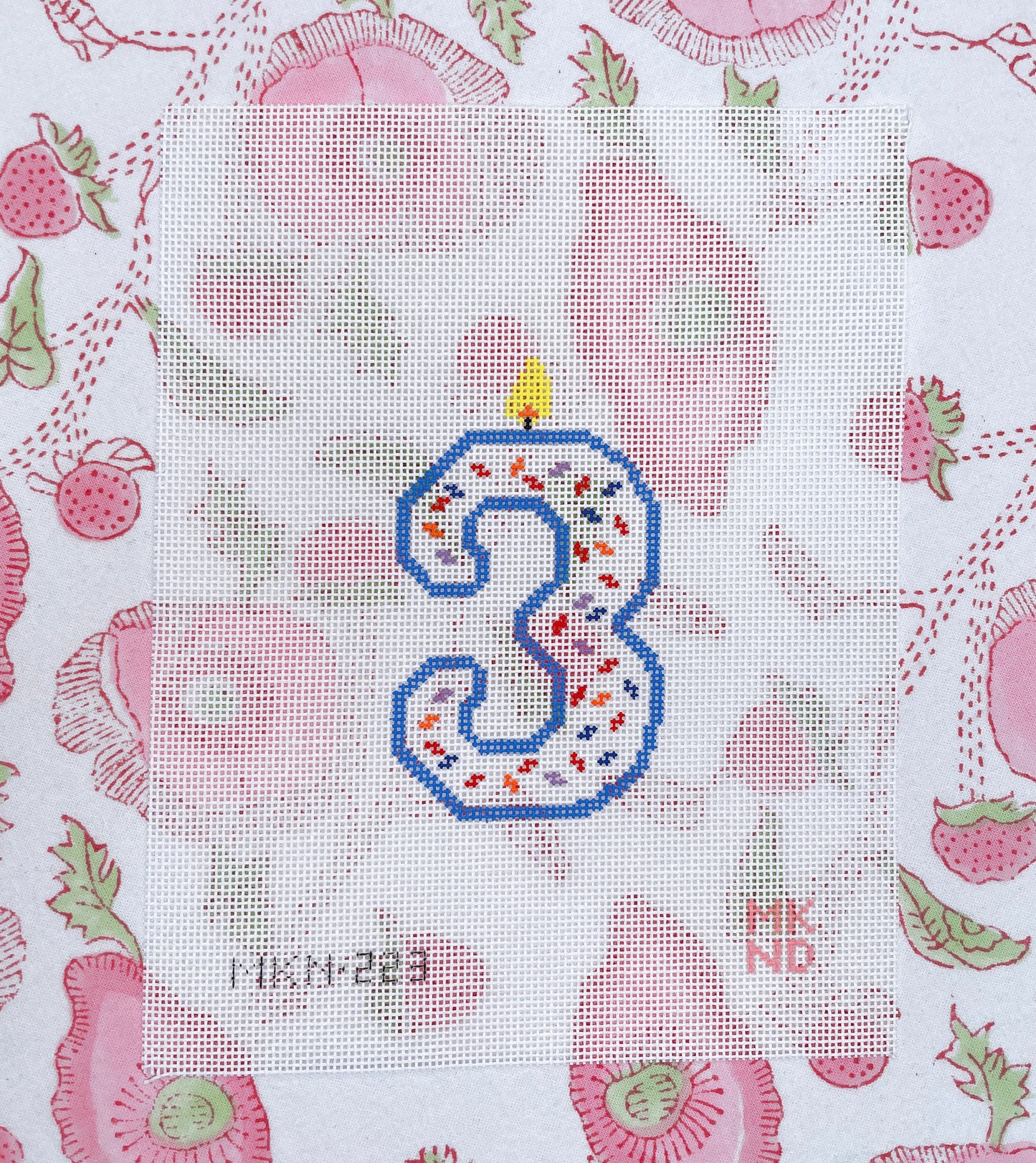 3rd birthday candle