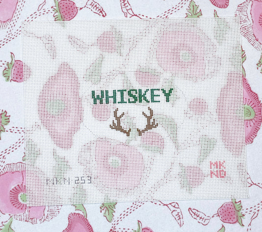 antlers whiskey decanter tag