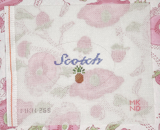 pineapple scotch decanter tag