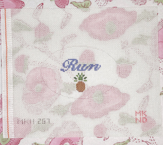 pineapple rum decanter tag