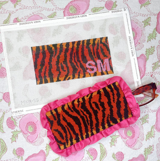 tiger stripe eyeglass case or insert