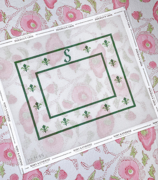 green fleur-de-lis frame