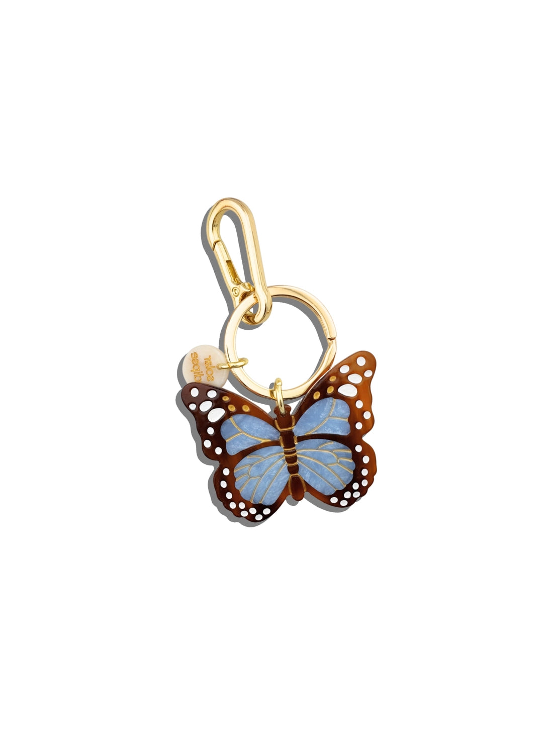 Blue Butterfly Bag Charm